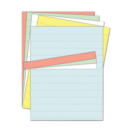 Bi-Silque MasterVisi, Data Card Replacement Sheet, 8 1/2 X 11 Sheets, Assorted, 10PK FM1614